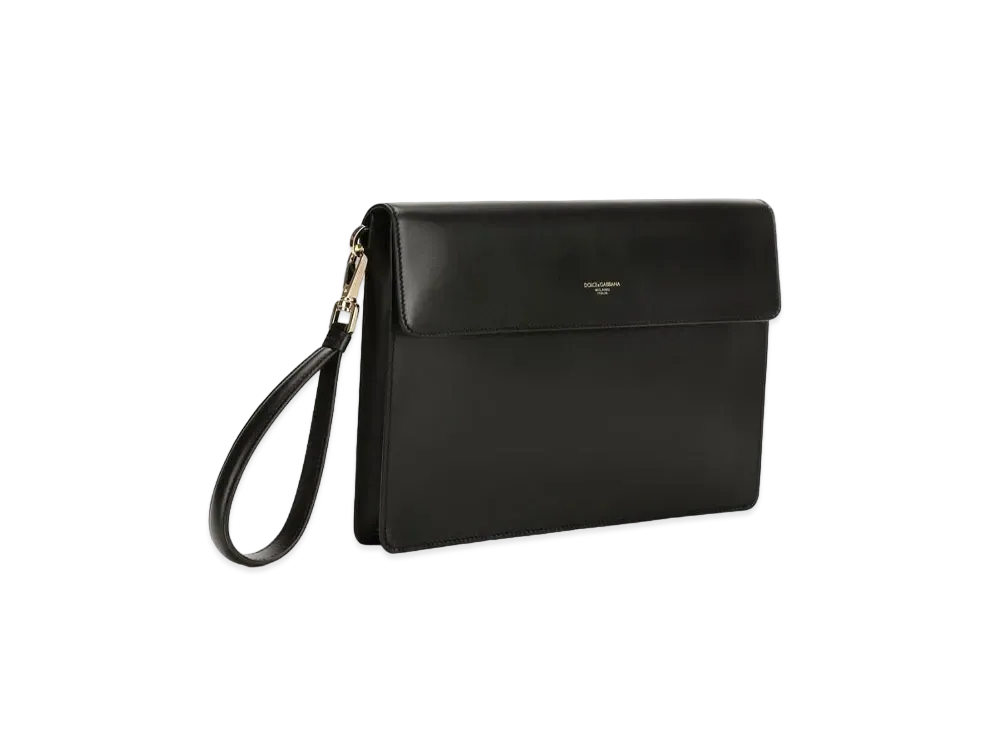 Dolce&Gabbana Pochette Mediterraneo Calfskin "Black"