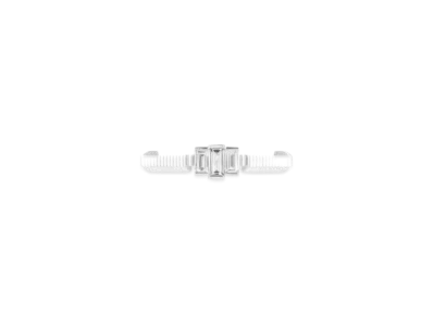 GUCCI Gucci Link To Love Baguette Diamond Ring "Silver"