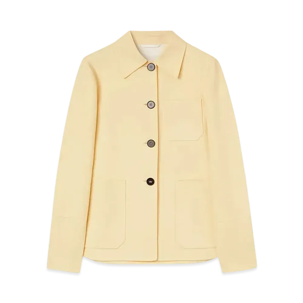 Jil Sander Women's Cotton Overshirt "Lemon"