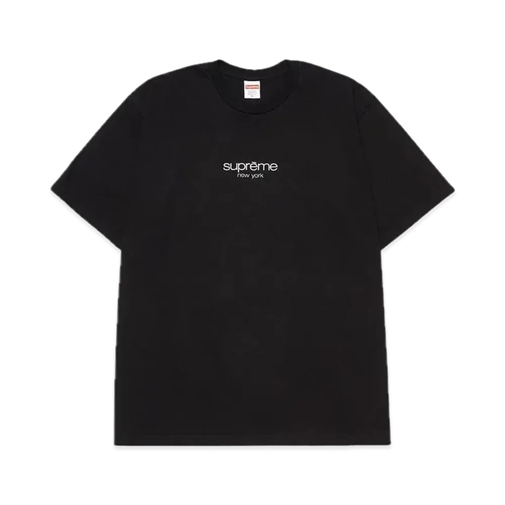 シュプリーム クラシック ロゴ Tシャツ "ブラック"