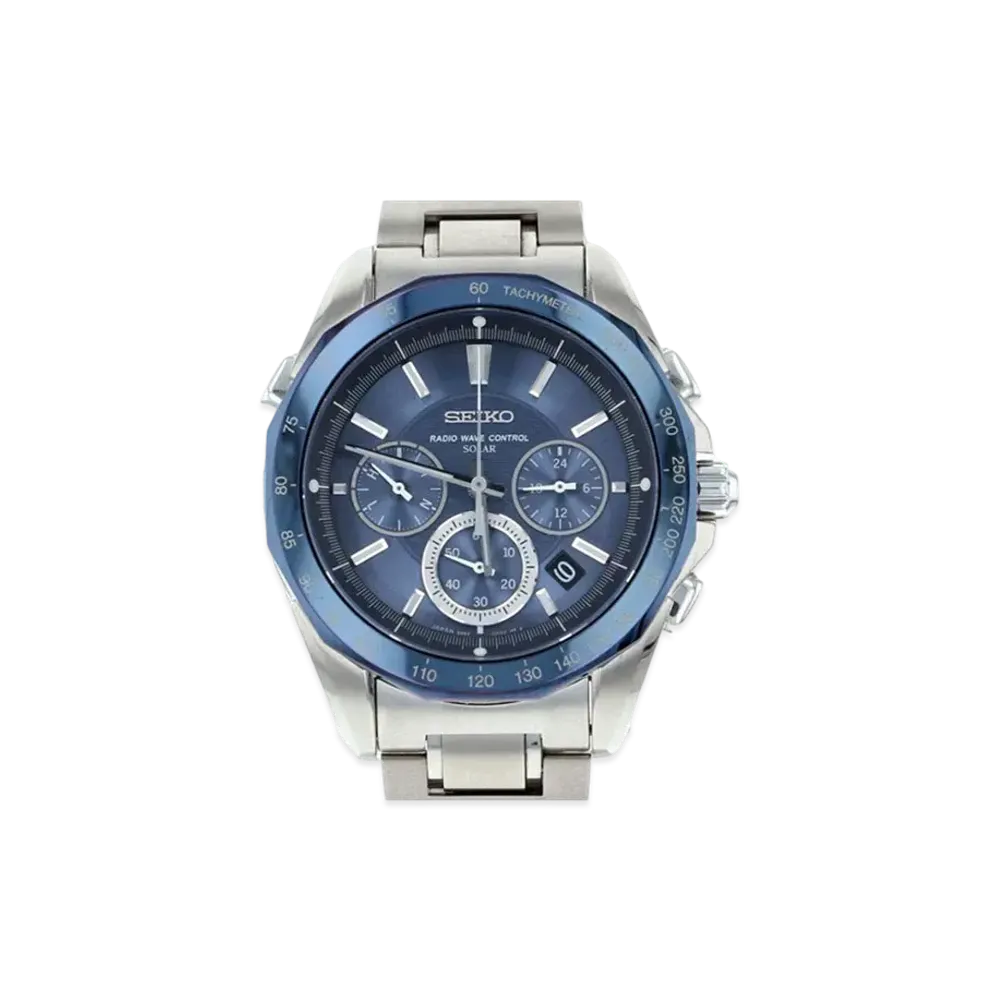 SEIKO Brights Solar Radio Chronograph "Blue" SAGA023