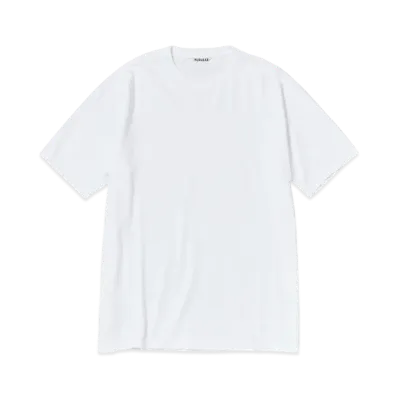 AURALEE Seamless Crew Neck Tee "White"