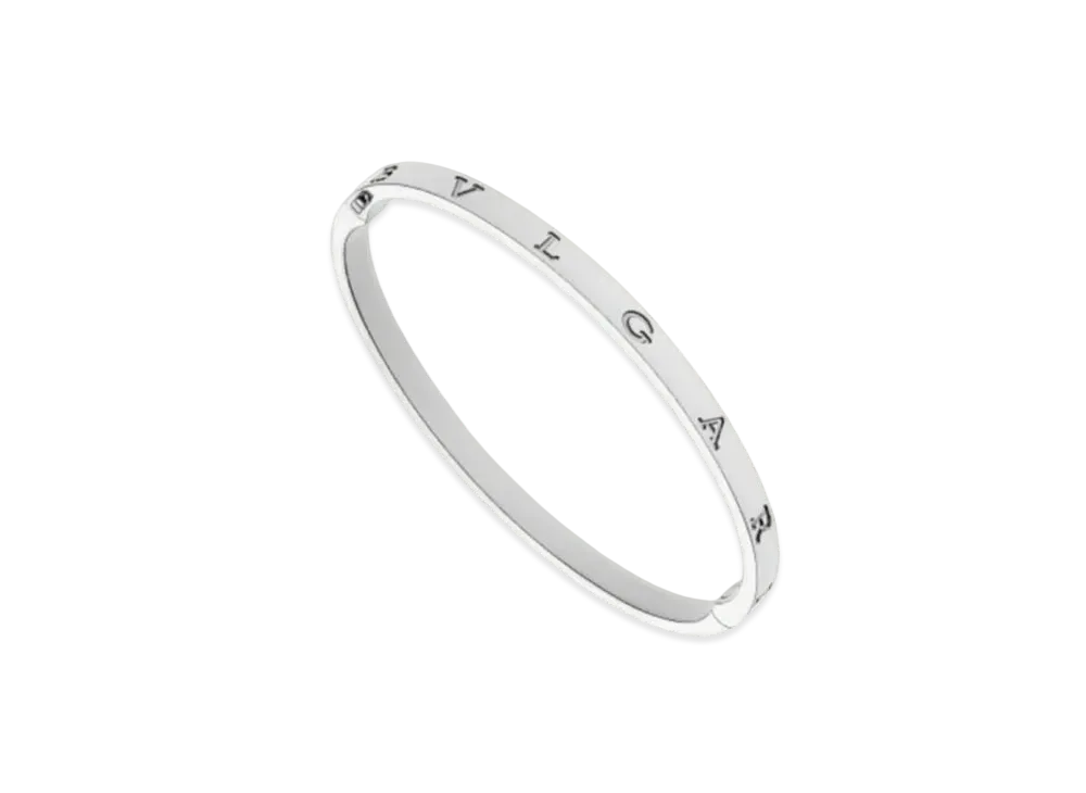 BVLGARI B.Zero1 Essential Bangle Bracelet 18K "White Gold"
