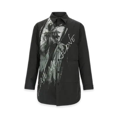 Yohji Yamamoto Padded Overshirt "Black"