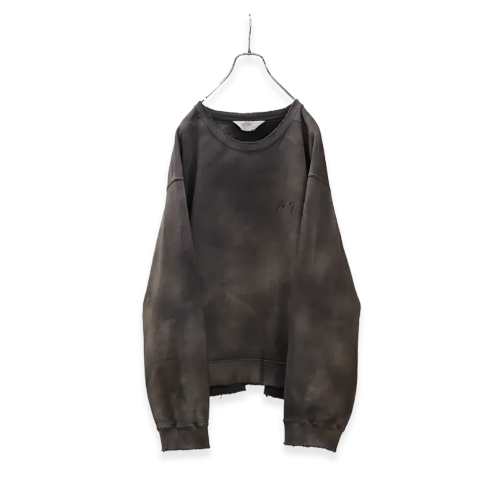 ANCELLM Unevenness Sweat Shirt "Dark Plum"