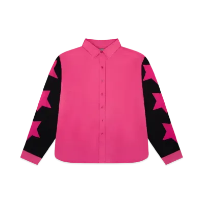 DENIM TEARS Pink Star Button Up "Pink"
