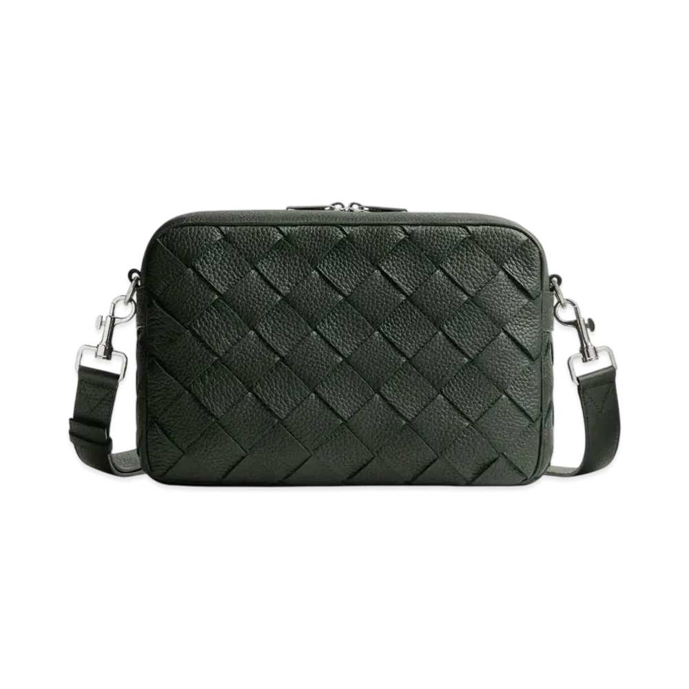 Bottega Veneta Intrecciato Camera Bag "Dark Green"
