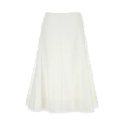KHAITE Women's Poplin Artin Skirt "White"