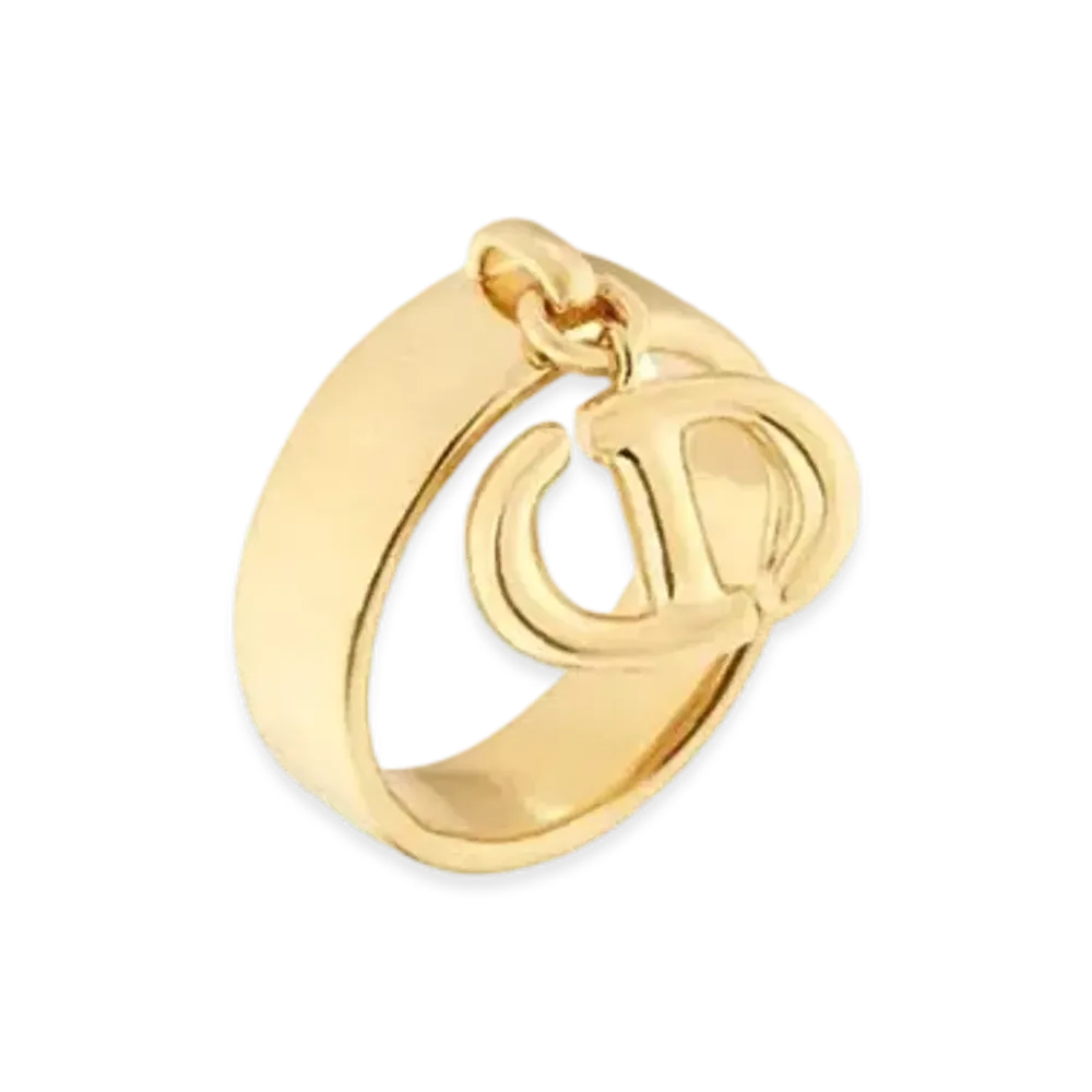 Dior CD Navy Ring Gold-Finish Metal "Gold"