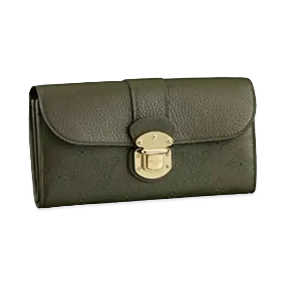 Louis Vuitton Iris Wallet Mahina "Emeraude"