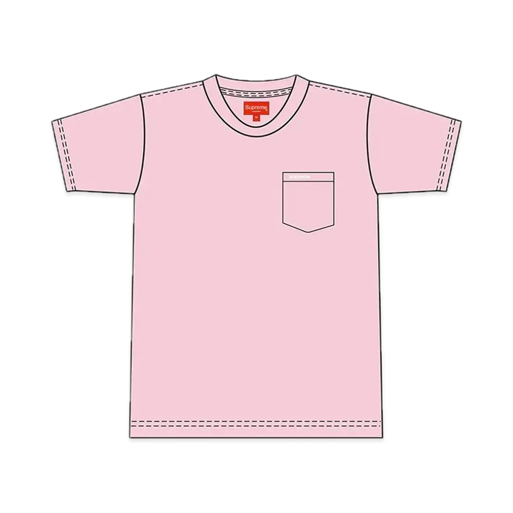 Supreme S/S Pocket Tee "Pink" (21SS)