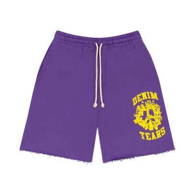 DENIM TEARS Denim University Sweat Shorts "Purple"