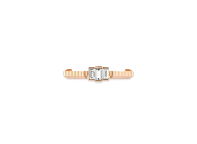 GUCCI Link To Love Baguette Diamond Ring "Gold"