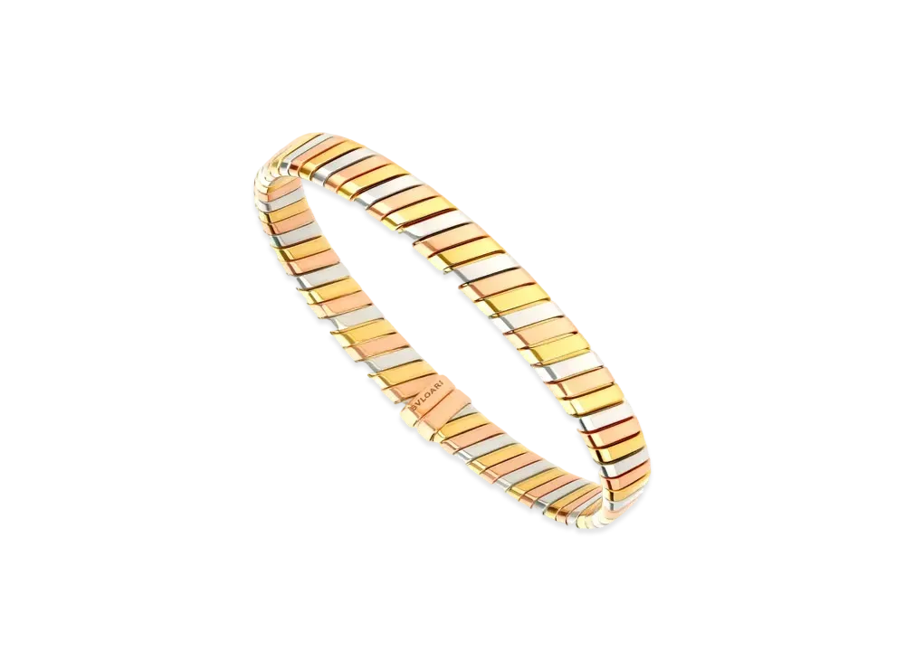 BVLGARI Tubogas Bracelet "Pink Gold/White Gold/Yellow Gold"