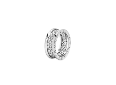 BVLGARI B Zero 1 Ring Pave Diamond 18K "White Gold"