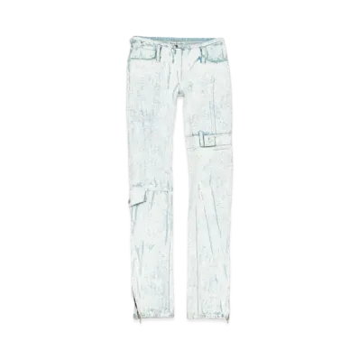 Acne Studios Printed Jeans - Slim Fit "Light Blue/White"