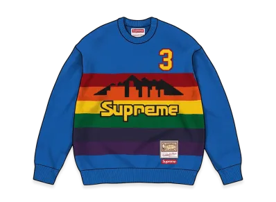 Supreme x Mitchell & Ness Teams Sweater "Royal"