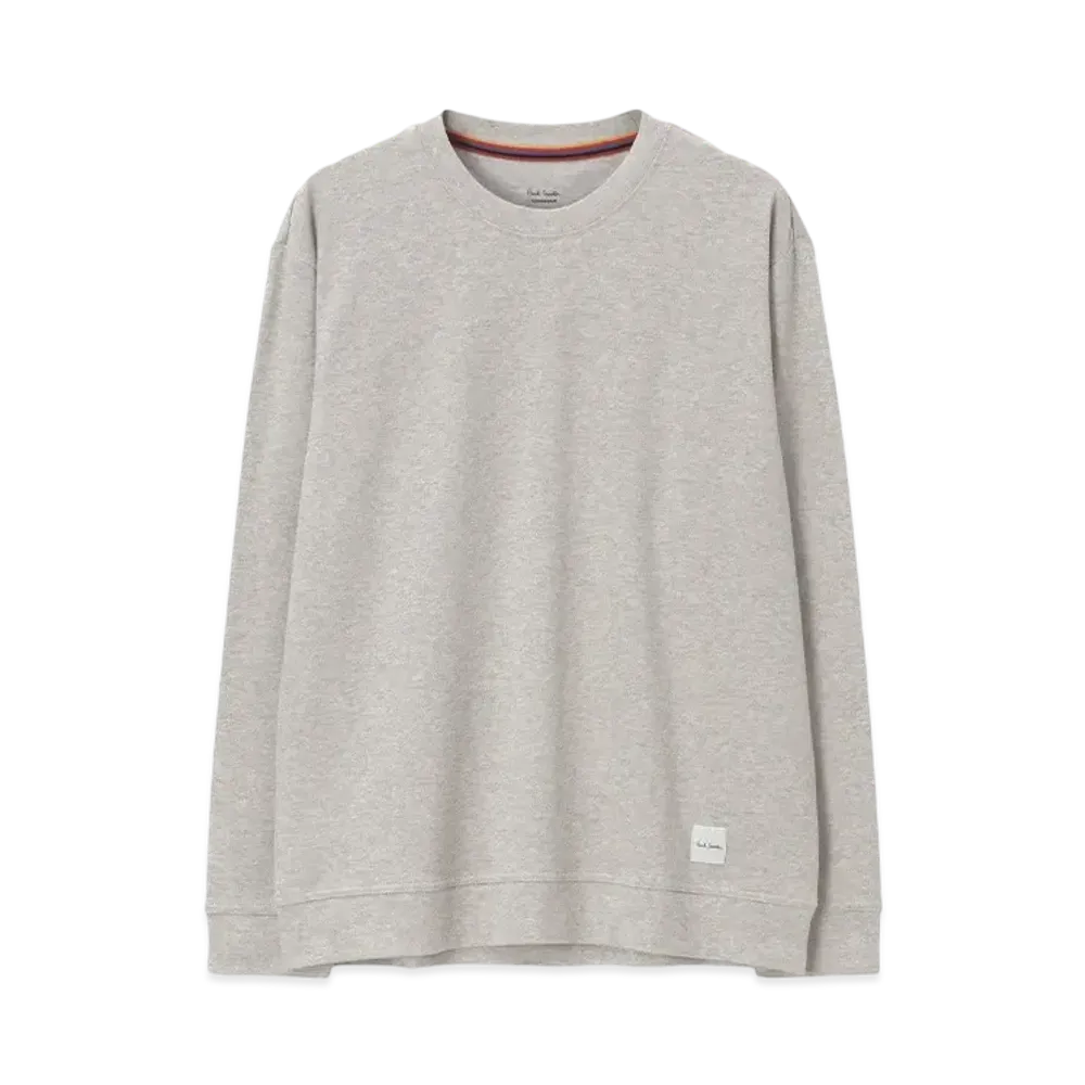 Paul Smith Stretch Smooth Long Sleeve Tee "Gray"