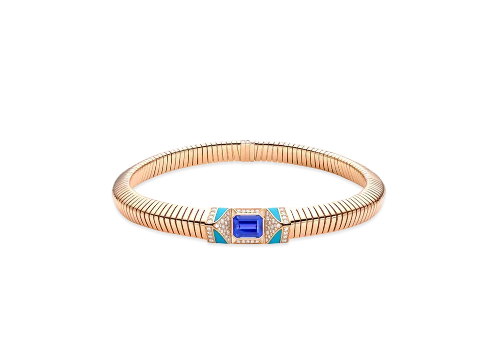BVLGARI Tubogas Necklace "Pink Gold"