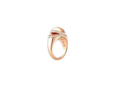 BVLGARI Cabochon Ring "Pink Gold"