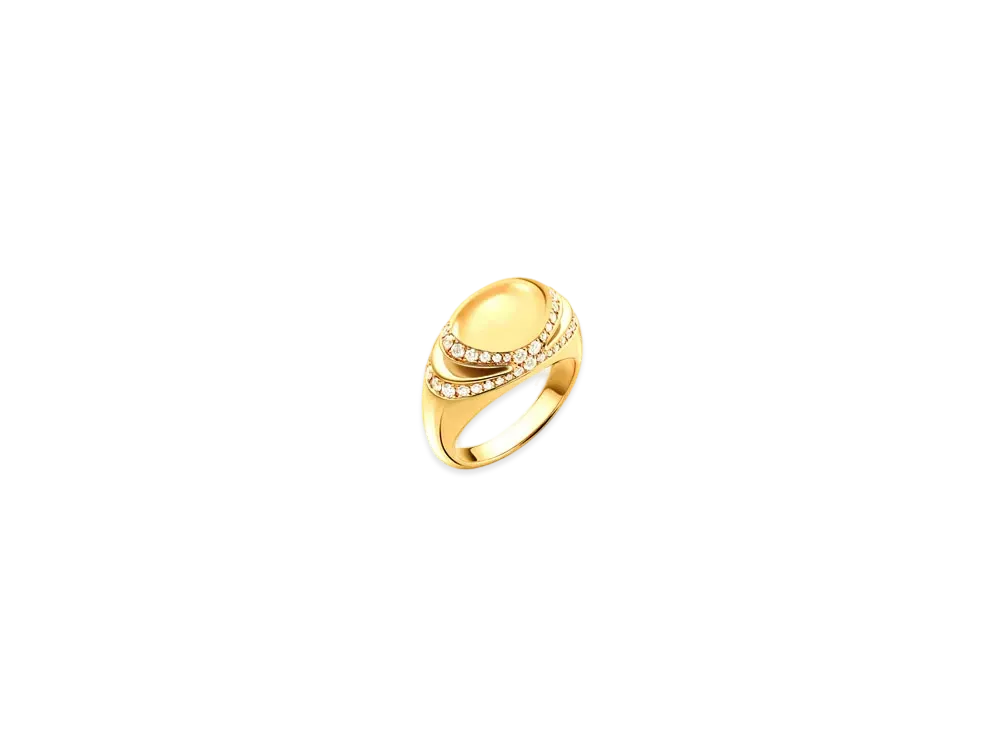 BVLGARI Cabochon Ring "Yellow Gold"