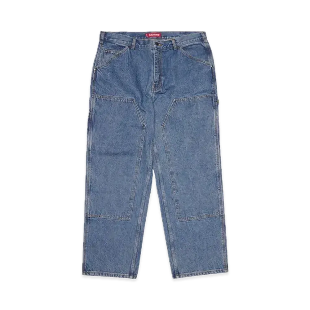 Supreme Double Knee Painter Pant "Washed Indigo" (24SS)