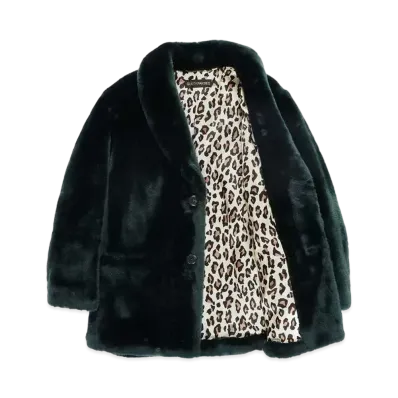 WACKO MARIA FUR COAT 裏地レオパード "Green"