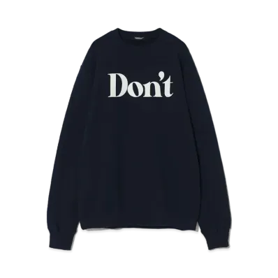 UNDERCOVER Cotton Sweat Pullover "Navy"
