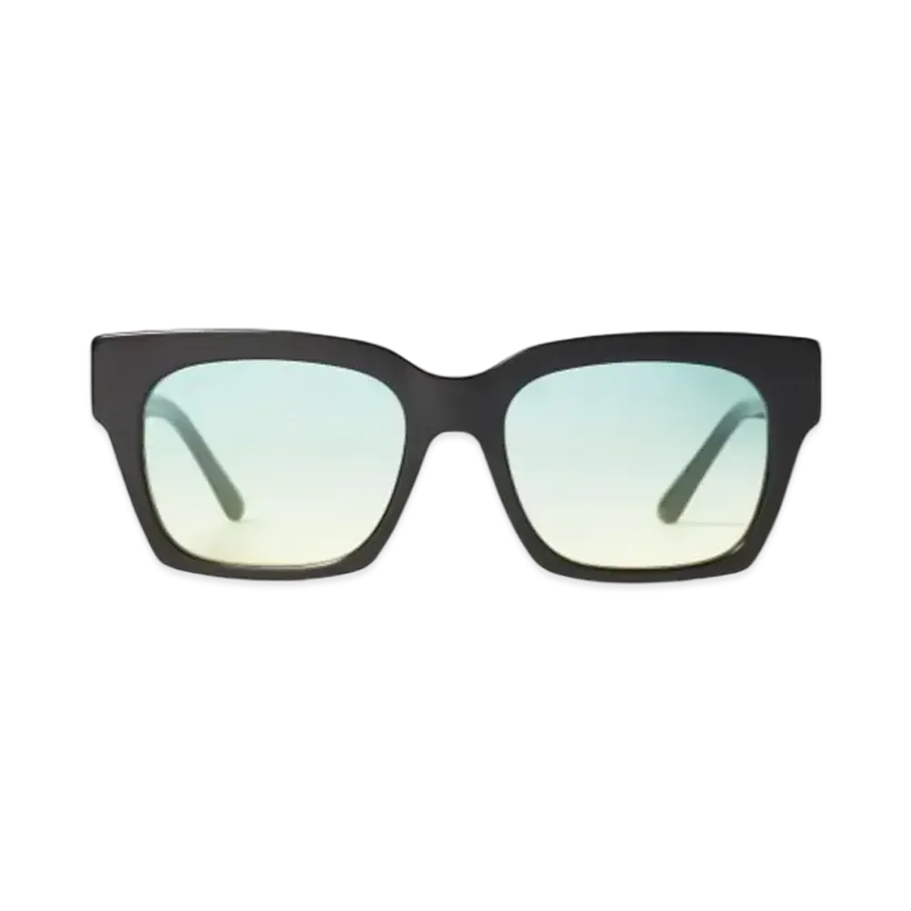 Jimmy Choo JO Acetate Square Frame Sunglasses JC Logo "Gold/Black"