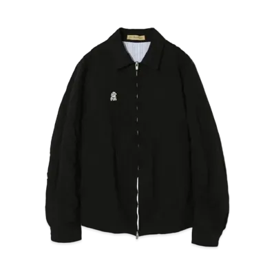 UNDERCOVER The Shepherd Linen Blend Cotton Zip Up Blouson "Black"