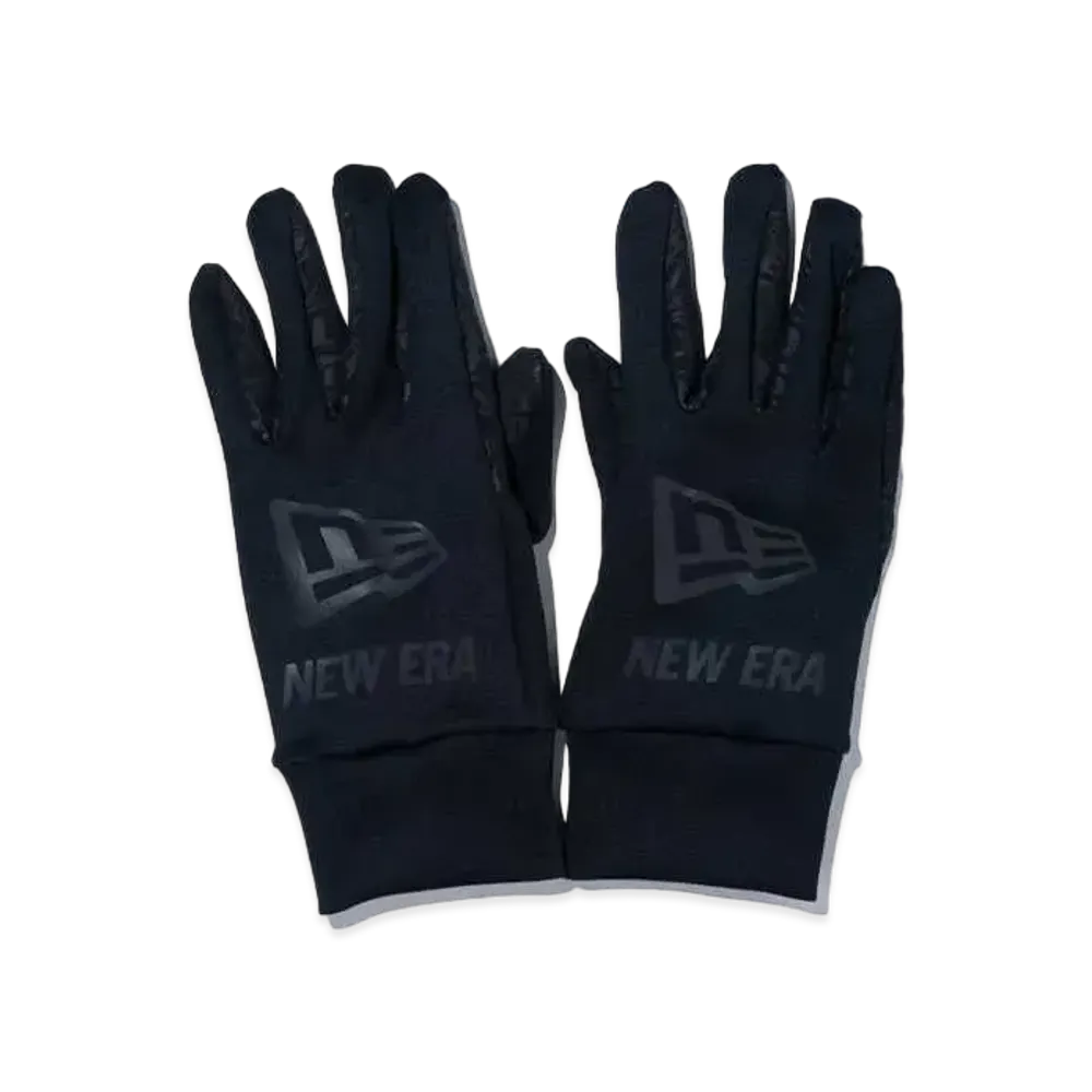 NEW ERA Fleece Warmer Glove Flag Logo "Black/Reflective Black"