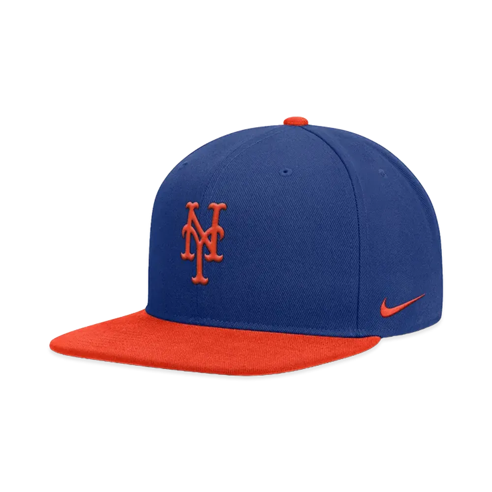 MLB x Nike Mets Dri-FIT Square Bill Cap "Blue/Orange"