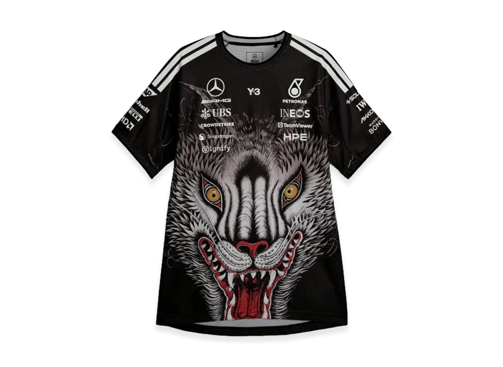 Y-3 x Mercedes AMG Petronas Formula 1 Team Driver Short Sleeve Jersey "Black"