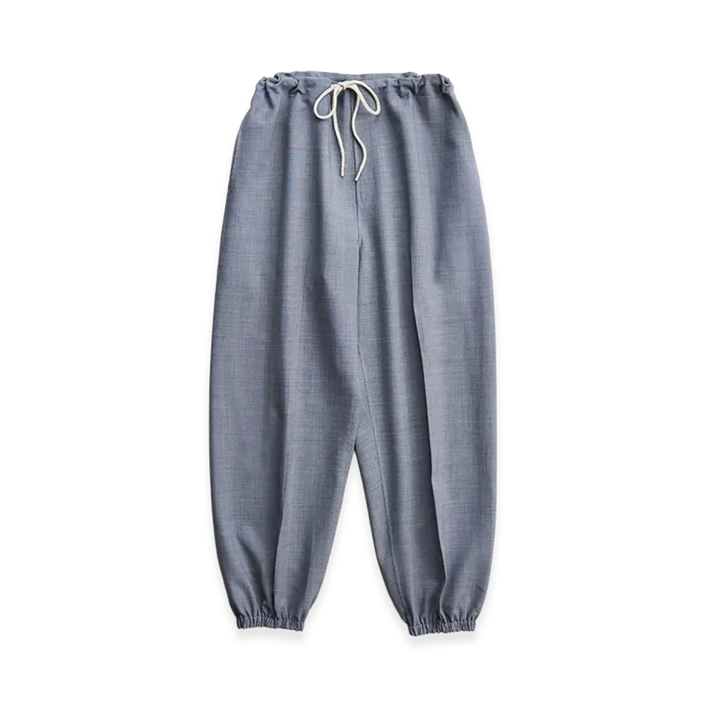 NICENESS Oval Drape Easy Trousers "Gray"