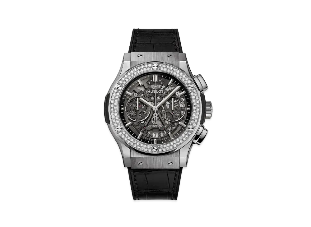 HUBLOT Classic Fusion Aerofusion Titanium Diamonds 45mm