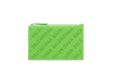 BALENCIAGA Cash Large Long Coin & Card Holder "Green"