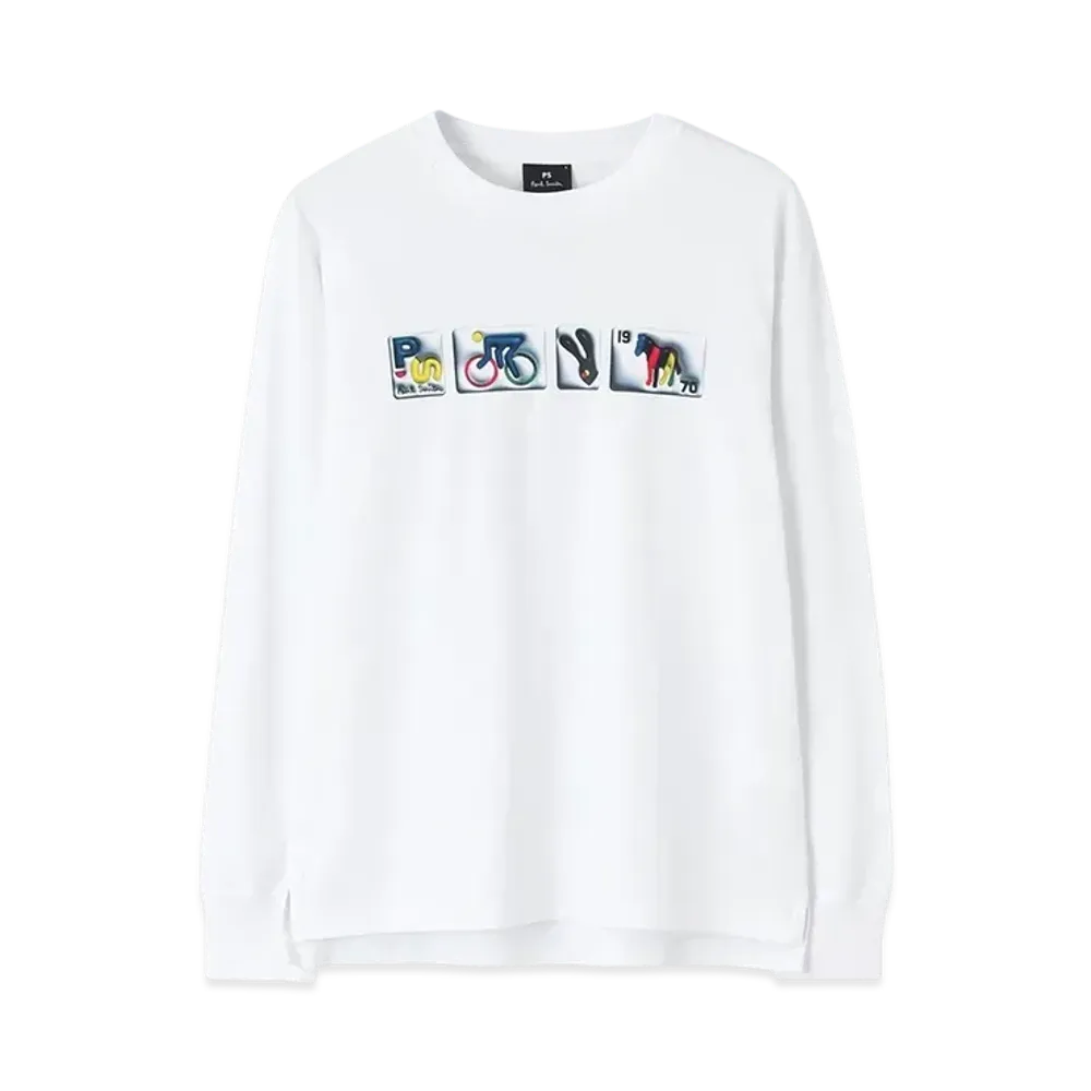 Paul Smith Ps Icon Long Sleeve Tee "White"