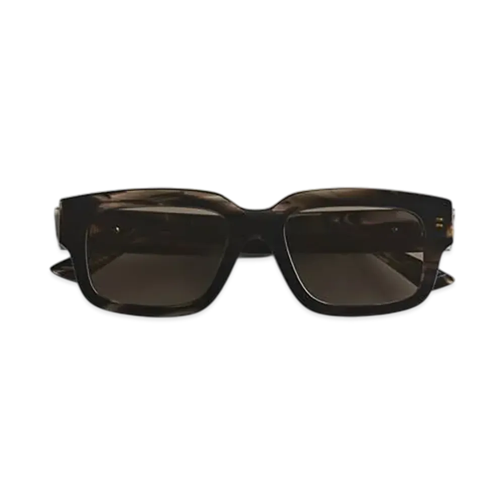 Bottega Veneta Ultrathin Squared Sunglasses "Black/Brown"