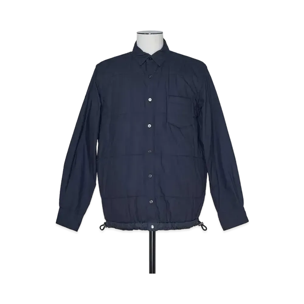 sacai Cotton Quilted Shirt "Navy"