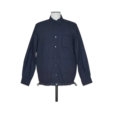 sacai Cotton Quilted Shirt "Navy"