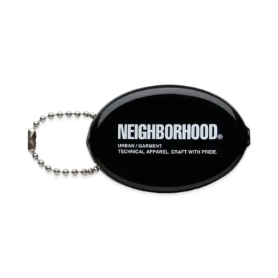 NEIGHBORHOOD Logo . Coin Case "Black"