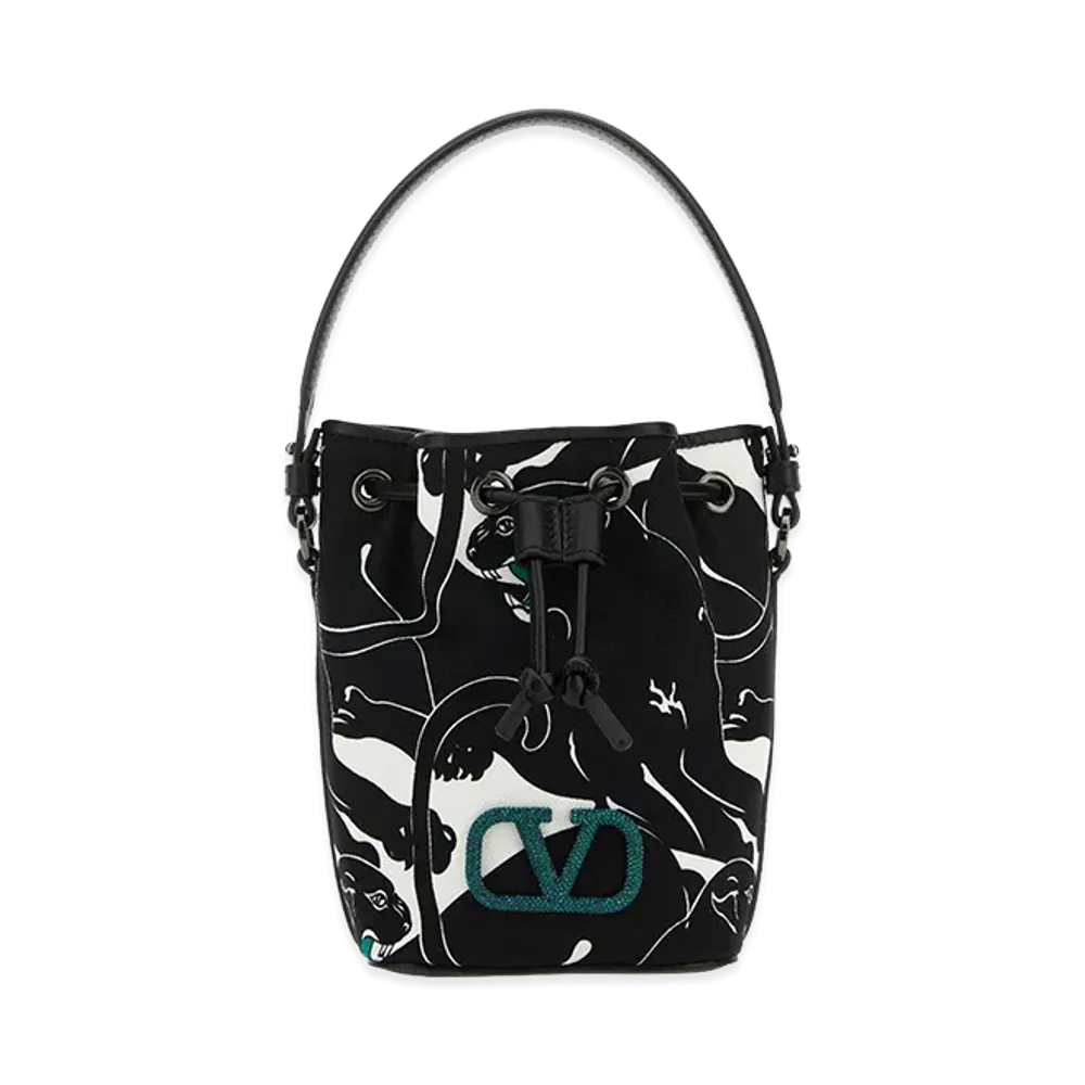Valentino Garavani Women's Printed Canvas And Leather Escape Bucket Bag "Printed"