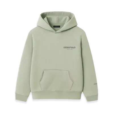 FEAR OF GOD ESSENTIALS One Point Logo Hoodie "Concrete"