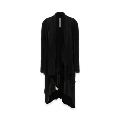 Rick Owens Women's Long Wrap' Cardigan "Black"