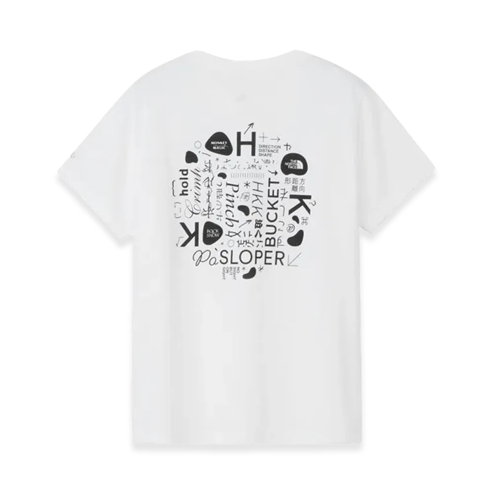 The North Face Women's Short Sleeve TNF Monkey Magic Tee "White"