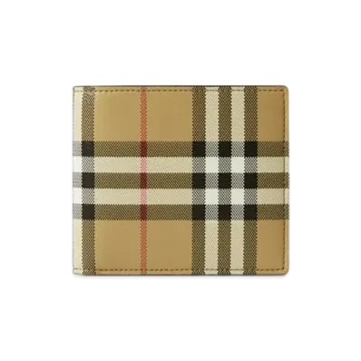 Burberry Check Bifold Wallet "Archive Beige"