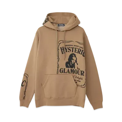 HYSTERIC GLAMOUR Hys Whisky Hoodie "Beige"