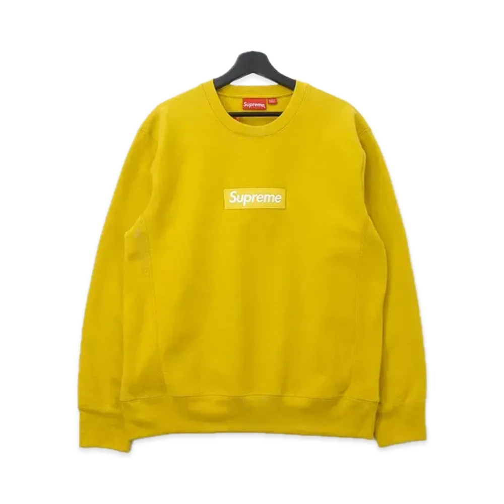 Supreme Box Logo Crewneck Sweatshirt "Yellow" (18FW)