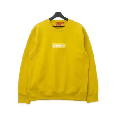 Supreme Box Logo Crewneck Sweatshirt "Yellow" (18FW)