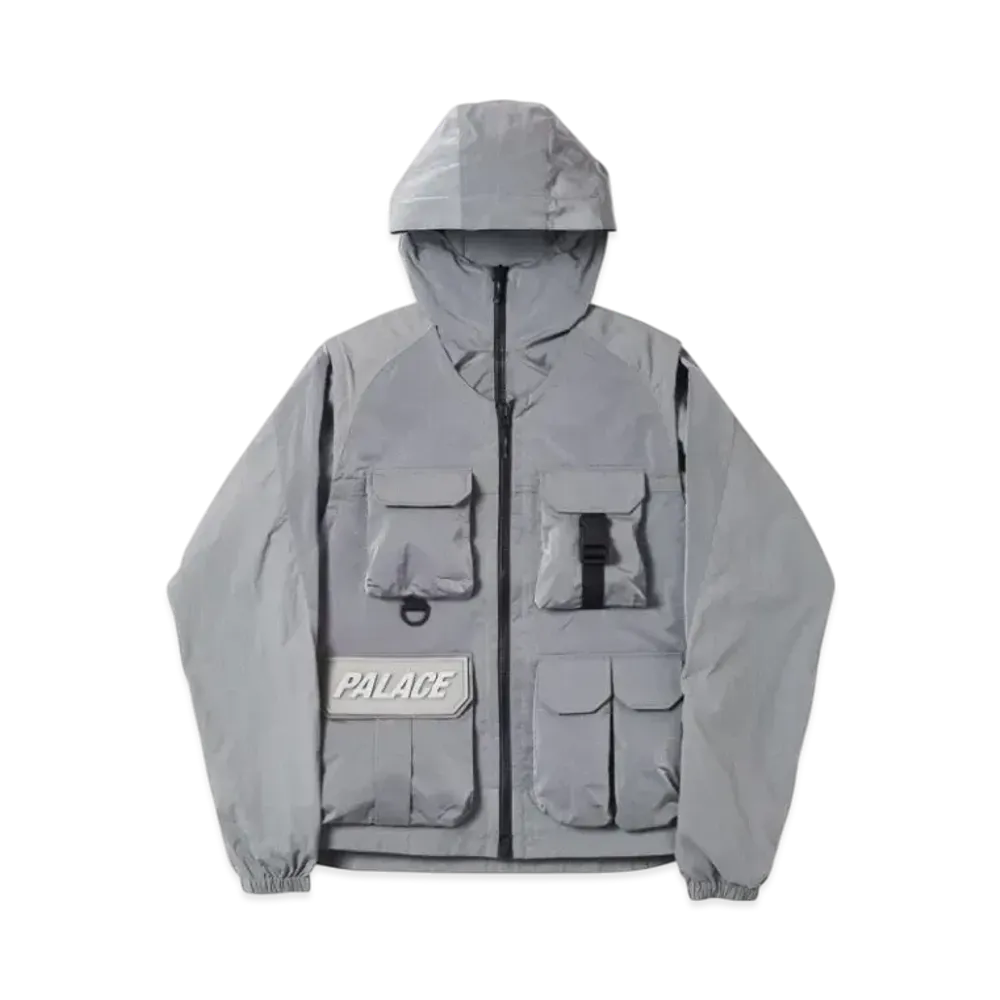 PALACE Utility Iridescent Jacket + Vest "Grey"